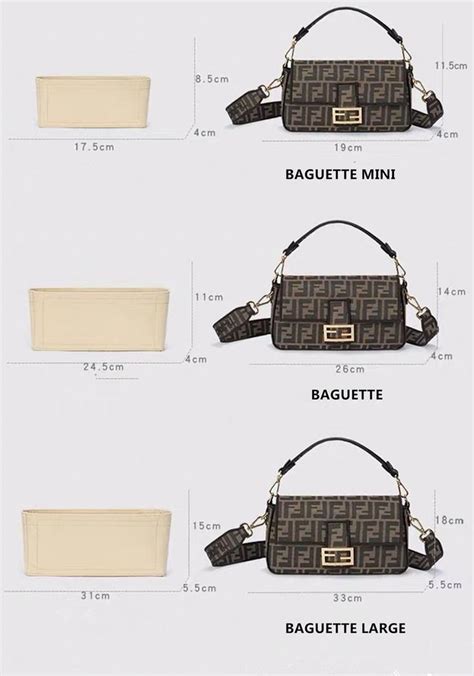 fendi baguette colors|fendi baguette size chart.